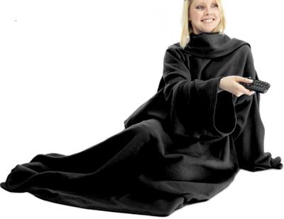 Fleecová deka s rukávy SNUGGIE 0603 černá