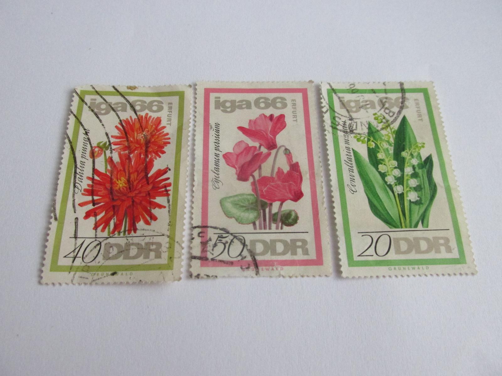 Prodávám známky DDR 1966, IGA-Výstava zahradních květin Erfurt - Filatelia