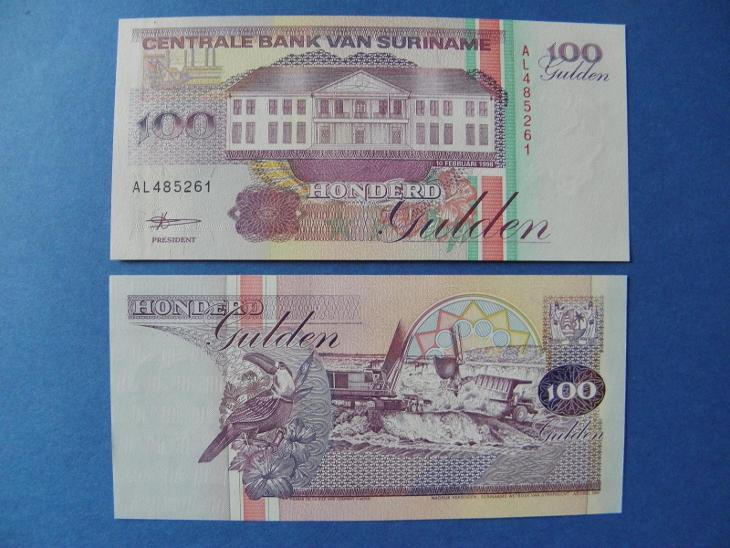 100 Gulden 10.2.1998 Suriname - P139b - UNC - /I255/
