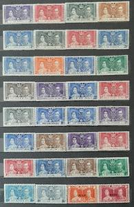 Sbírka poštovnich známek kolonii Anglie.