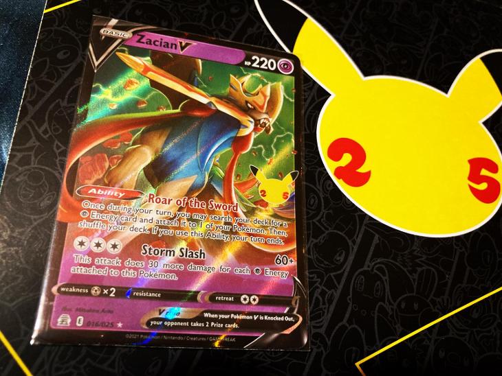 Zacian V 016/025 Pokemon Full Art 2021 Celebrations