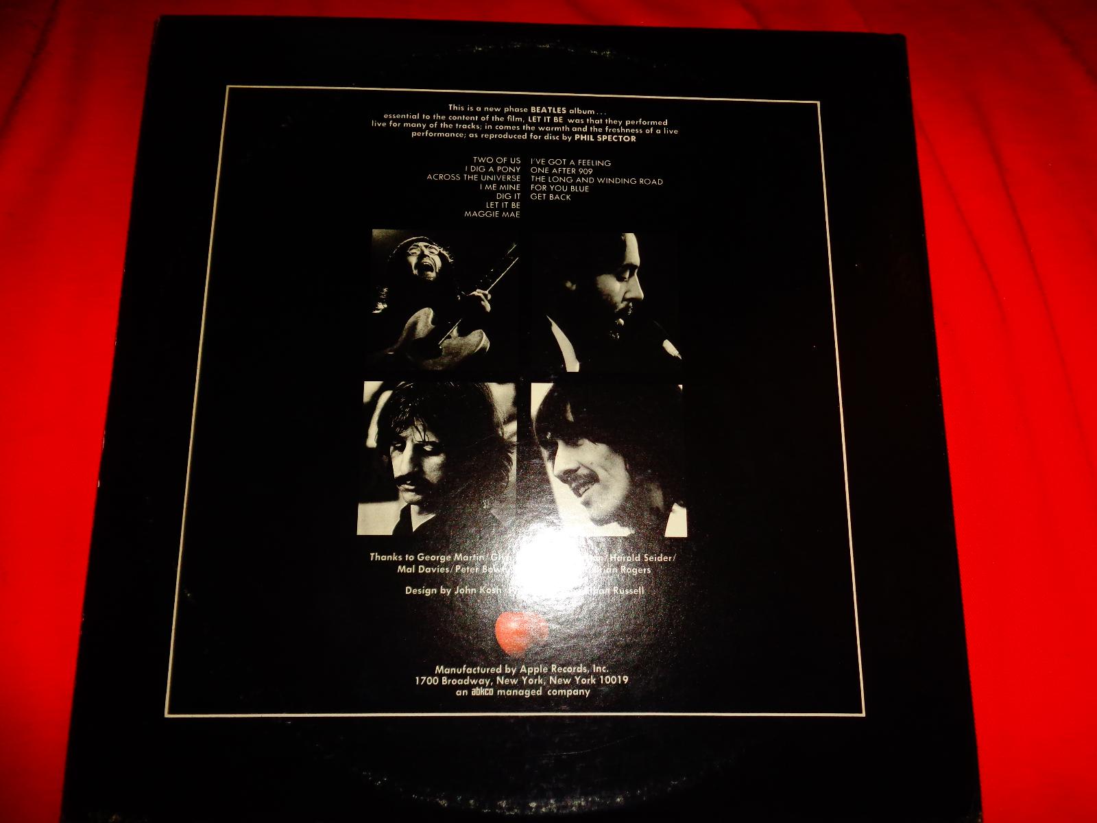 The Beatles - Let It Be orig. US 70 Gatefold, LP - NM!! Obal - VG+  - Hudba