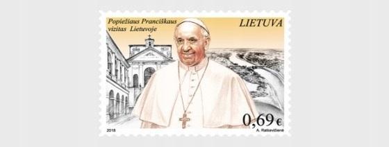Litva 2018 Známky Mi 1291 ** Papež František návštěva