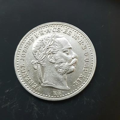Stříbrný 10krejcar 1870kb , top stav