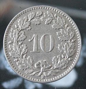 Švýcarsko 10 rappen, 1920   (o10/1)