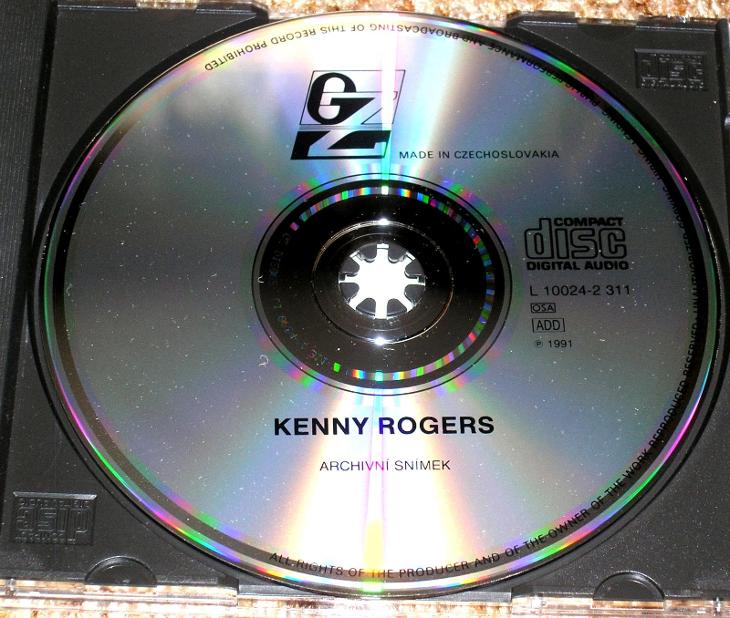 CD KENNY ROGERS, výběr největších hitů, GZ Loděnice, P1991,SUPER STAV  - Hudba na CD
