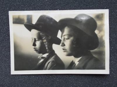 Podkarpatská Rus Lidé  etnografie Židovské typy Judaika reál foto
