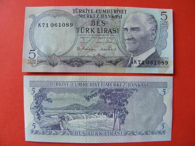 5 Lira L.1970(1976) Turkey - P185 - UNC -  /O92/