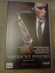 Americké psycho,originální VHS kazeta.