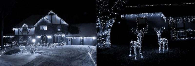 VÁNOČNÍ OSVĚTLENÍ 500 LED ZÁVĚS RAMPOUCHY FLASH světelný déšť PREMIUM - Dům a zahrada