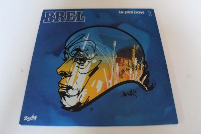 Jacques Brel - Le Plat Pays 1 -špičkový stav- orig. France 1982 LP