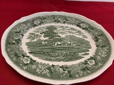 Anglický porcelán Adams English Scenic, oválný talíř