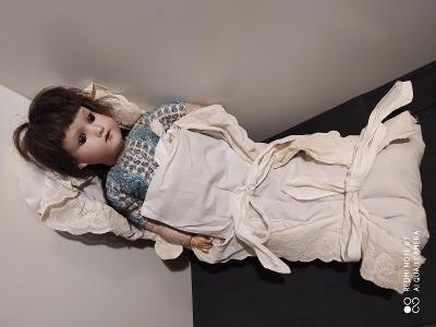 Starožitná kloubová panenka Armand Marseille v zavinovačce 50cm