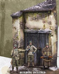 Bastogne 1944  - resinové dio se třemi figurkami 1:35