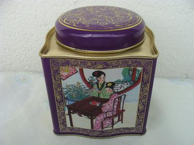 Krabička na čaj čínská 10x10x11 cm krásná dvojitá víčka, originál fota