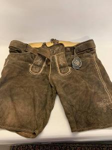 Pánské kožené kalhoty, kraťasy Lederhose, vel. 54