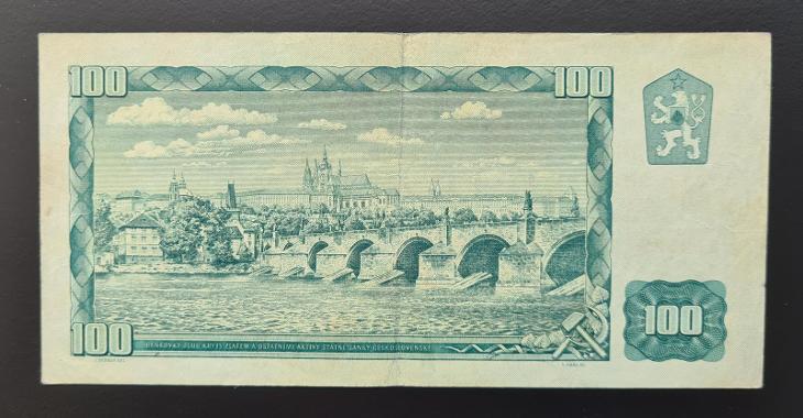 100 Kčs 1961, serie D 19 - Bankovky