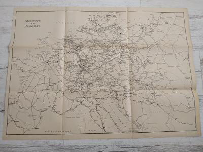 Válka Stará Mapa Železnice vlak Protektorát Speciálka Doprava 