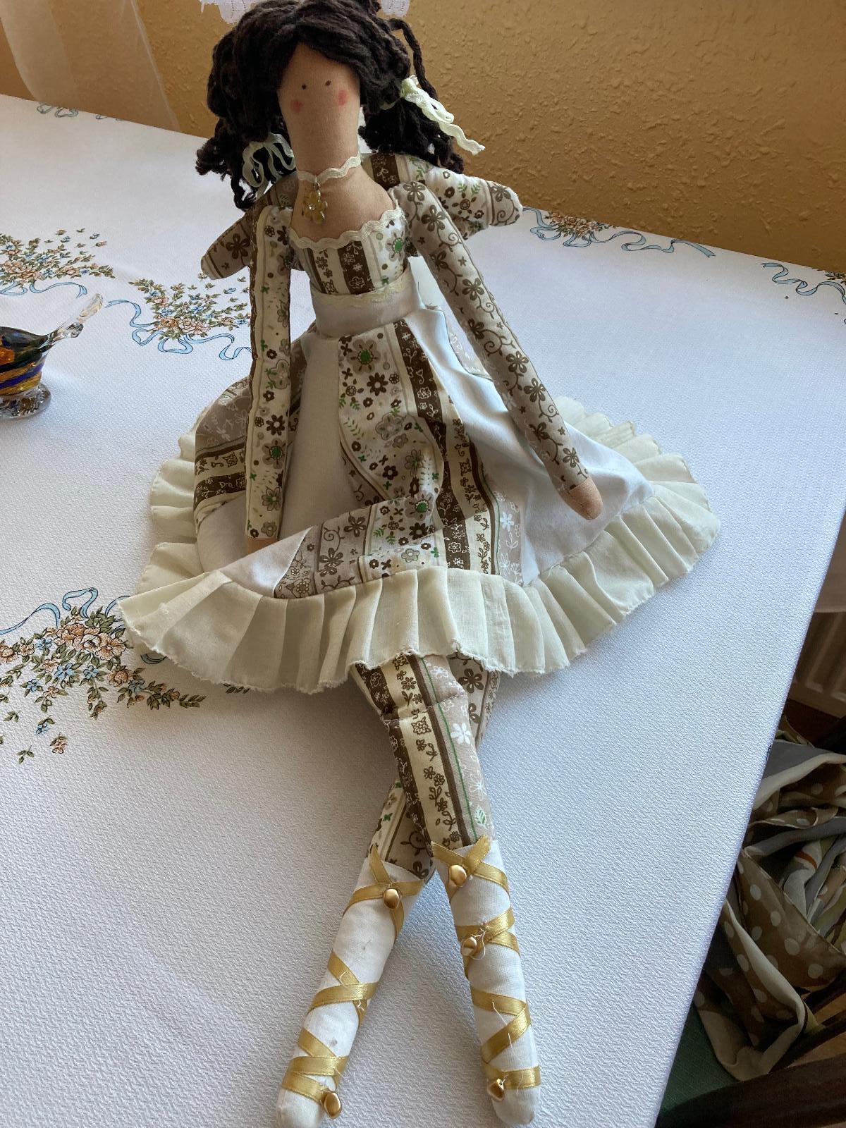 Dekorativní panenka andělka délka 62cm - Ruční práce