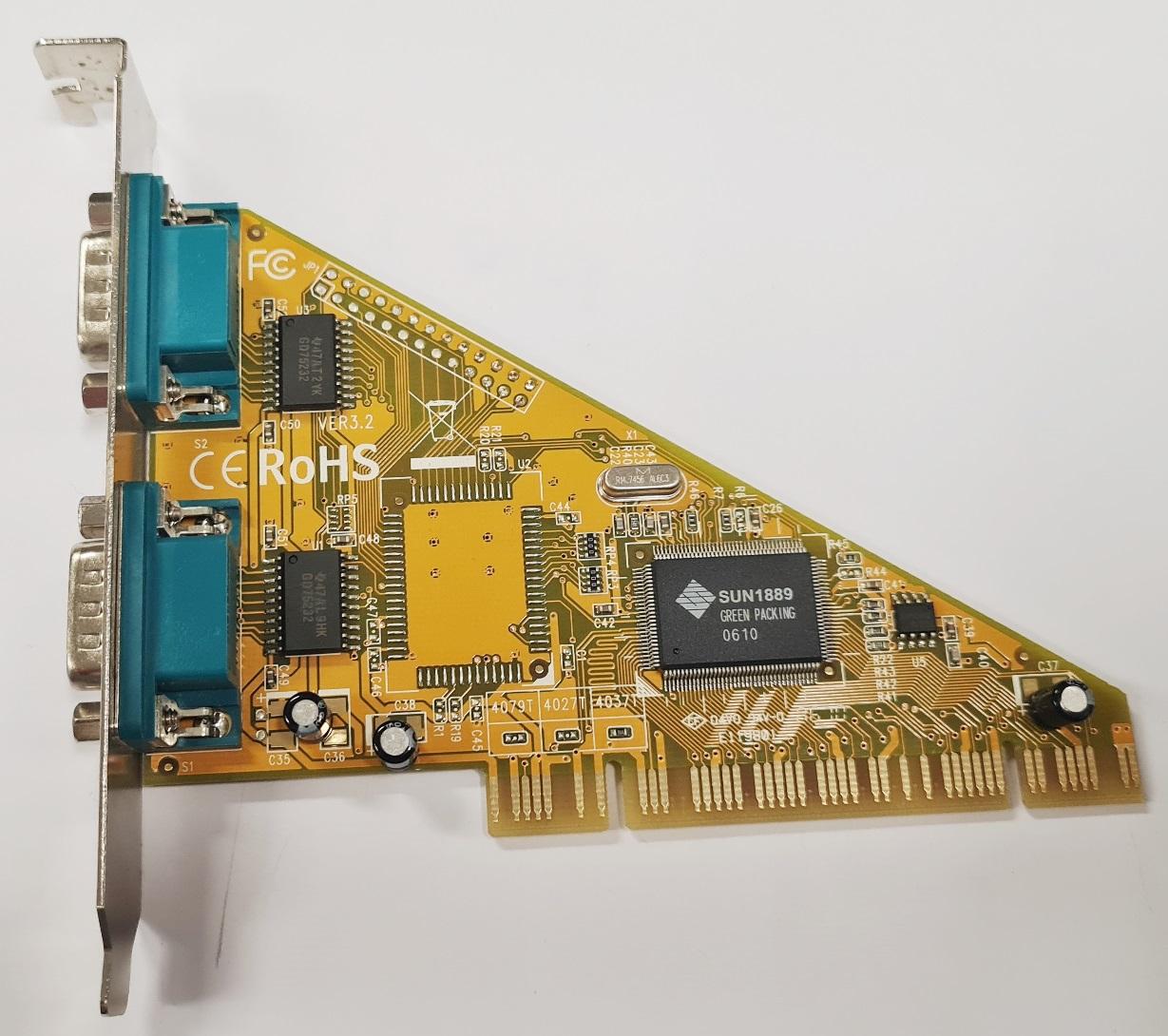 Radič RS232 Sun E119801 Serial Port PCI Card VER3.2 - Počítače a hry