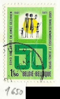 Belgie, rok 1971, Mi.1650, razítkovaná