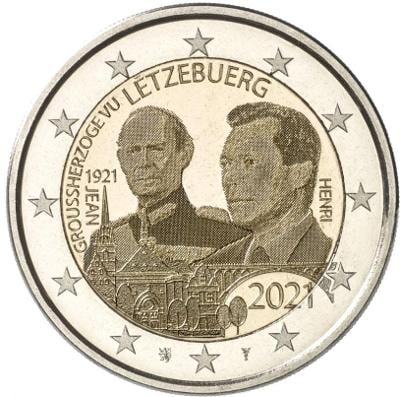 2 euro sběratelské Lucembursko 2021 Jean Foto