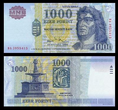 MADARSKO 1000 Forint 2004 P-189c UNC