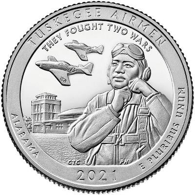 Quarter 25 cent 2021 P Tuskegee Airmen