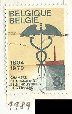 Belgie, rok 1979, Mi.1989, razítkovaná