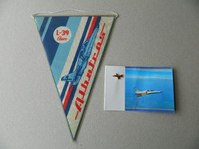 Odznak a vlaječka - Aero Vodochody - letoun L-39
