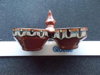 Bulharsko ? Keramika solnička pepřenka  zdobená glazovaná
