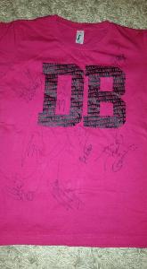 Dámské tričko české kapely Divokej Bill s podpisy členů kapely