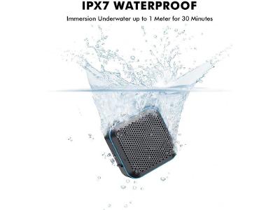LEZII IPX7 Vodotěsné Bluetooth reproduktory,černá