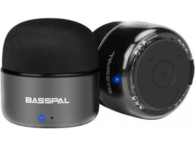 Miniaturní přenosný reproduktory BassPal , Bluetooth, černý
