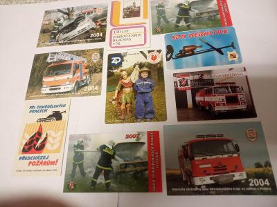 30. 10. - Kartičkové kalendáříky - 10x hasiči, požárníci, SDH, PO !!!