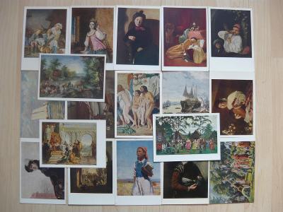 SSSR-Světové malířství,sada pohlednic
