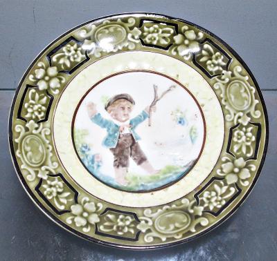 3x desertní talíř zn. R.D.Z.  Rudolf Ditmar Znaim 1879 - 1910