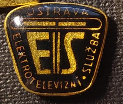 P107 Odznak ETS Elektro televizní služba Ostrava  1ks