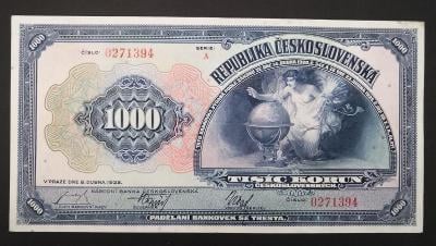1000 korun 1932,neperforovana TOP stav 1+  !!!