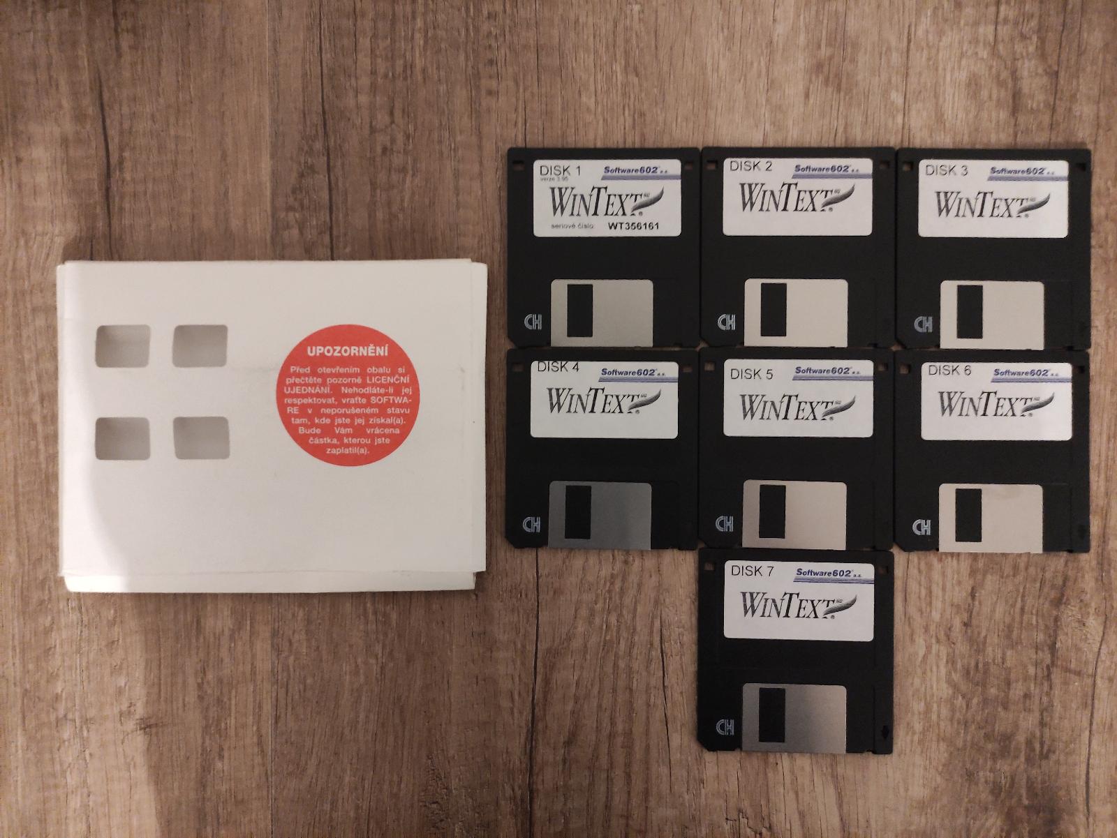3.5 diskety Software602 WinText v.3.95 - Počítače a hry
