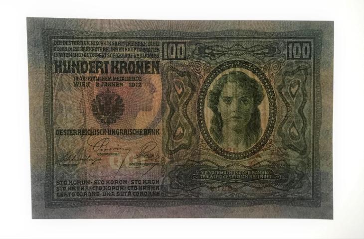 100 K 1912 nádherná bankovka RU v top sběratelském stavu
