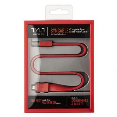 TYLT SYNCABLE USB kabel nabíjecí / datový / MICRO USB (30CM) červený
