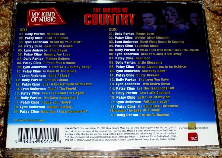2CD KRÁLOVNY COUNTRY : PATSY CLINE, DOLLY PARTON, LYNN ANDERSON, NOVÉ - Hudba na CD