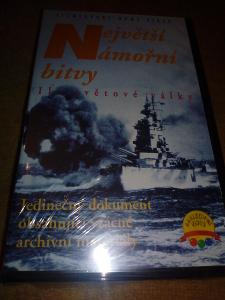 Největší námořní bitvy,originální VHS kazeta.
