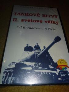 Tankové bitvy II.světové války,originální VHS kazeta.