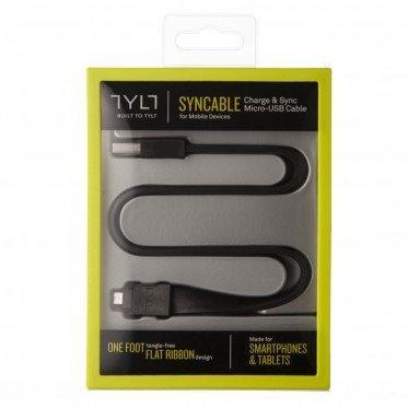 TYLT SYNCABLE USB kabel nabíjecí / datový / MICRO USB (30CM) černý