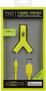 TYLT Y-CHARGE + SYNCABLE / LIGHTNING / USB nabíječka 2x USB / 2,1A