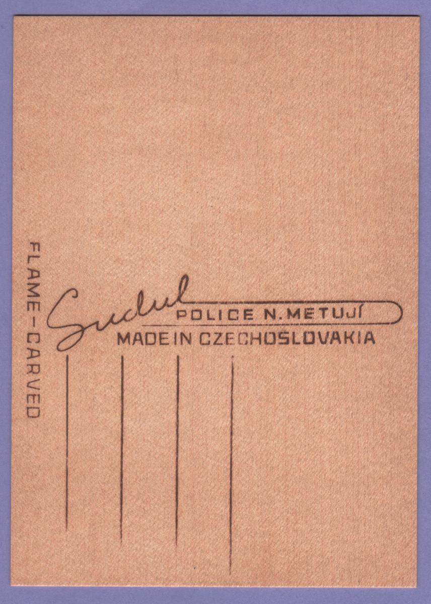 pohlednice na dýze dýha dřevo Lovu zdar Police nad Metují - Sběratelství