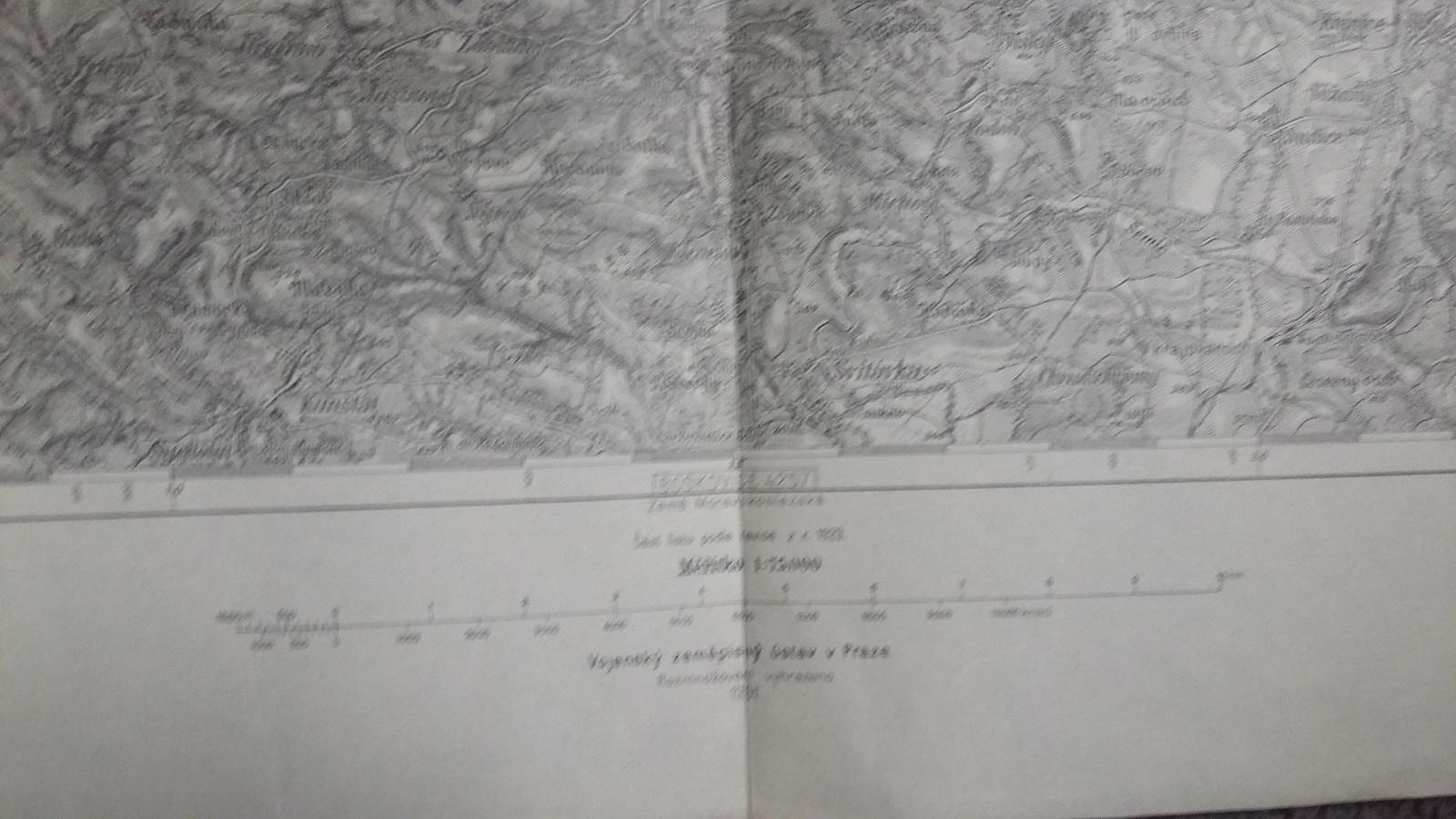 Stará vojenská mapa - 4157 - JEVÍČKO 1931 - Staré mapy a veduty