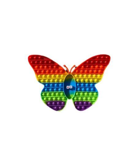 Pop It Rainbow antistresová desková hra Motýl 